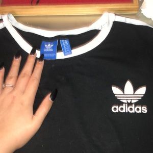 Adidas three stripped shirt